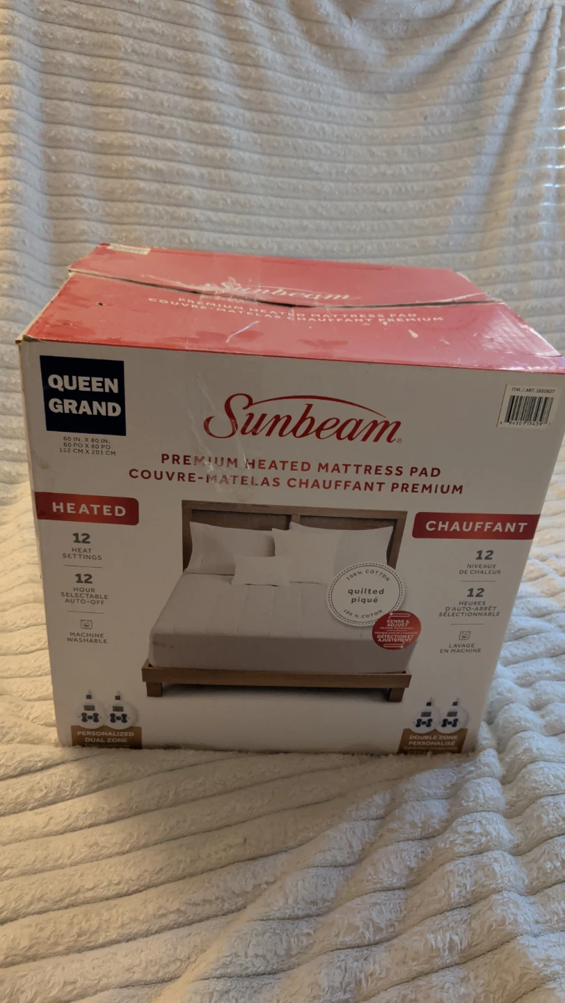 Sunbeam Queen Grand Premium Heated Mattress Pad