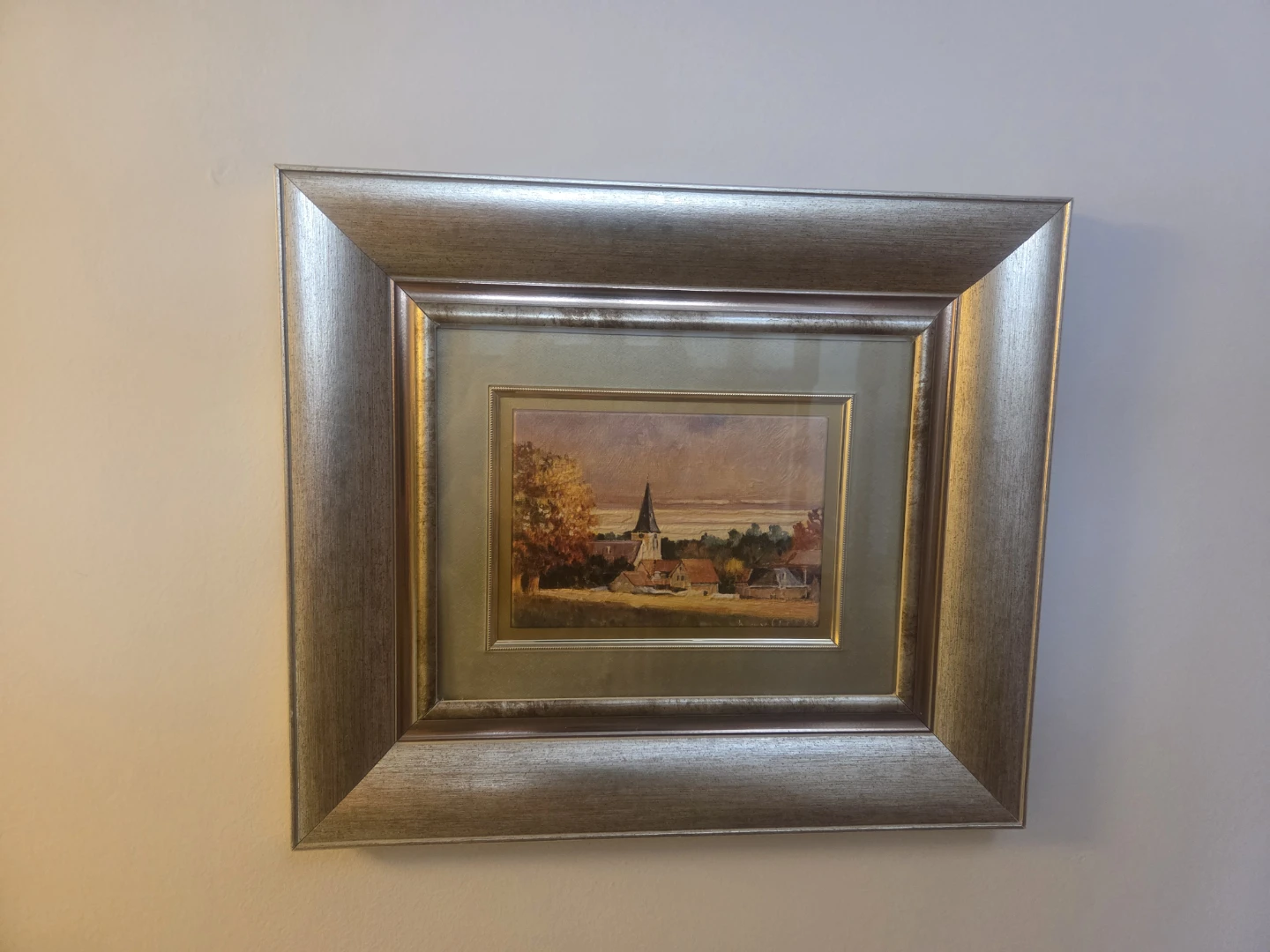 Set of 2 Framed Art Prints - London & Village Scenes - photo 2