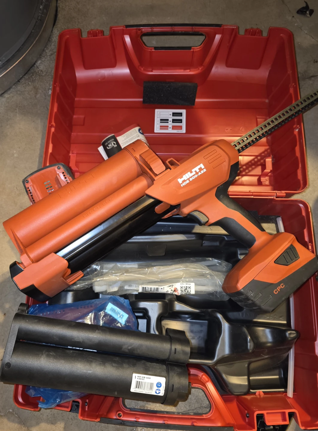 Hilti HDE 500-A18/22 Cordless Dispenser with Battery and Charger