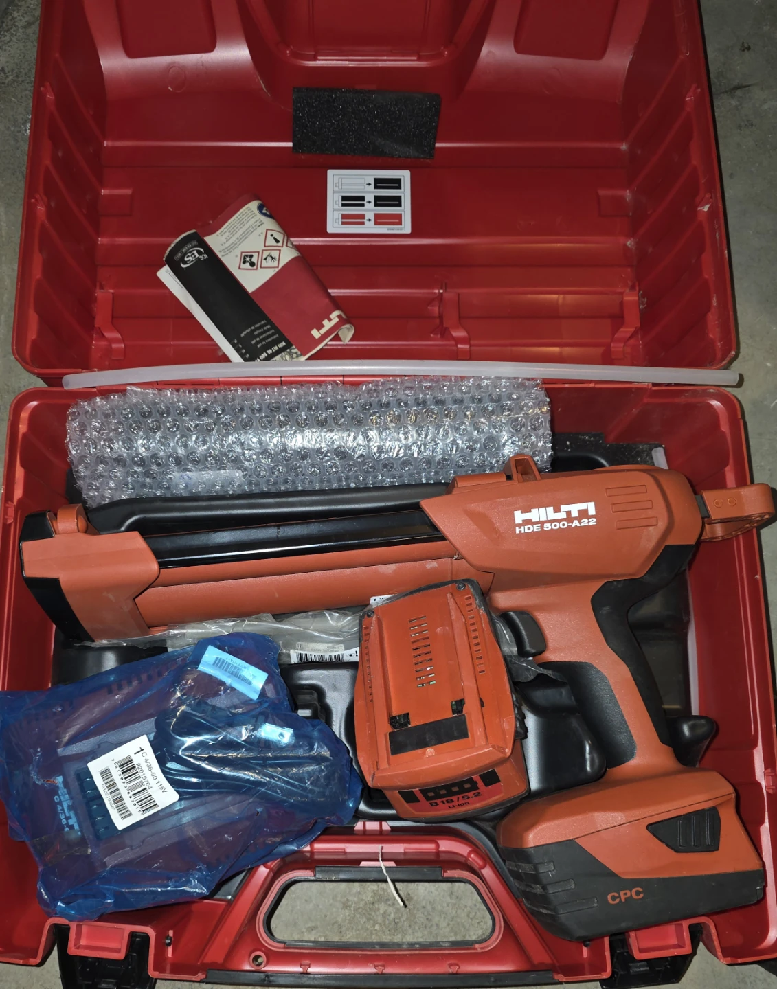 Hilti HDE 500-A18/22 Cordless Dispenser with Battery and Charger - photo 2
