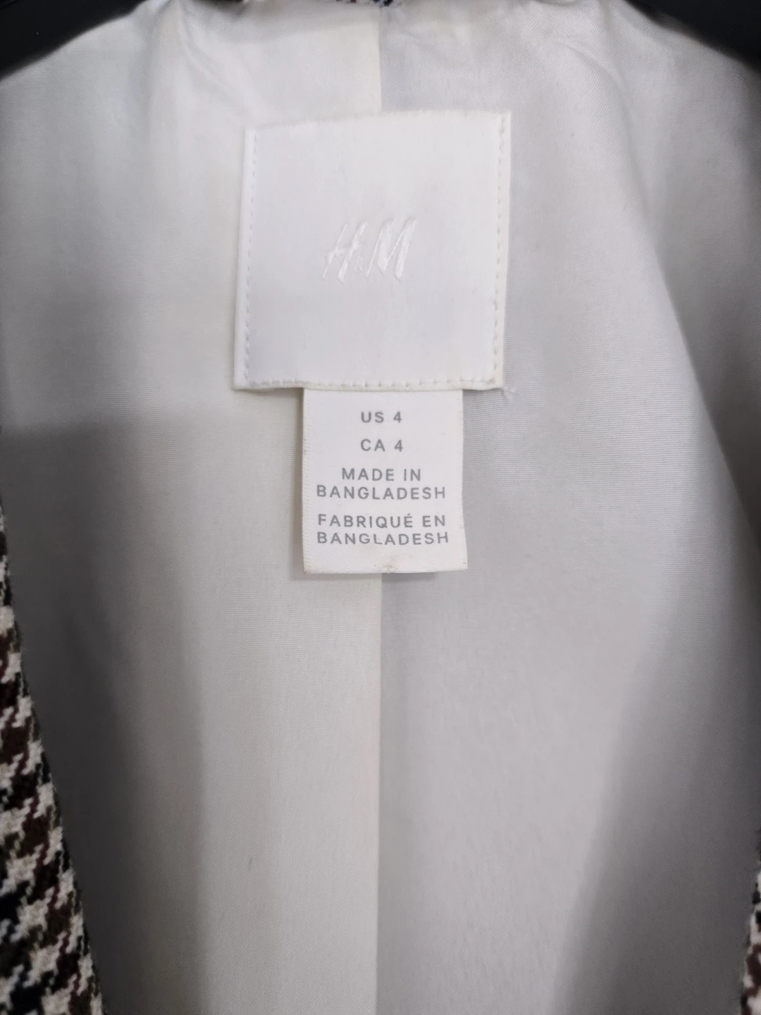 H&M Houndstooth Blazer - Women's Size 4 - photo 2