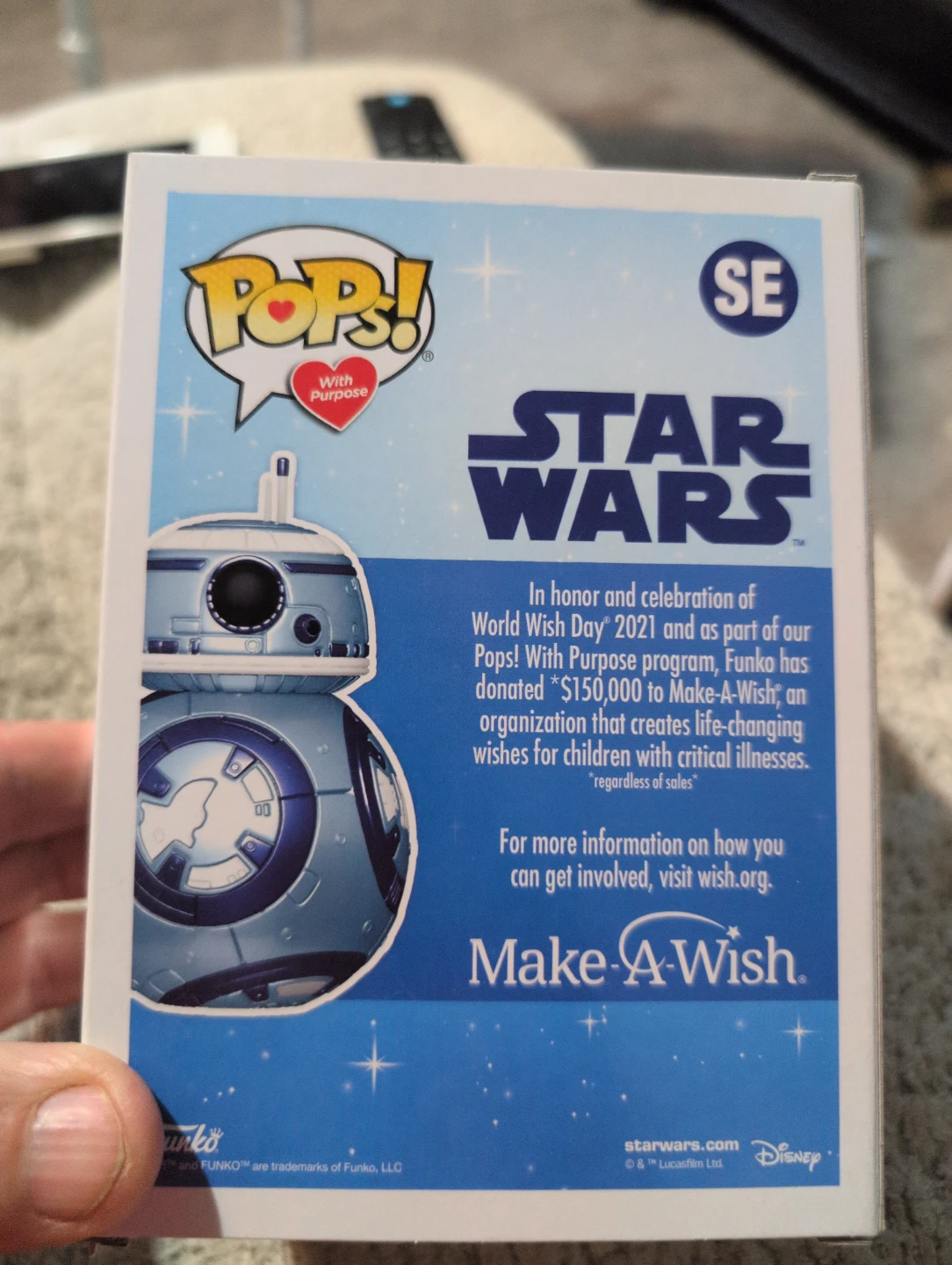 Funko Pop! Star Wars BB-8 Make-A-Wish Edition - photo 2