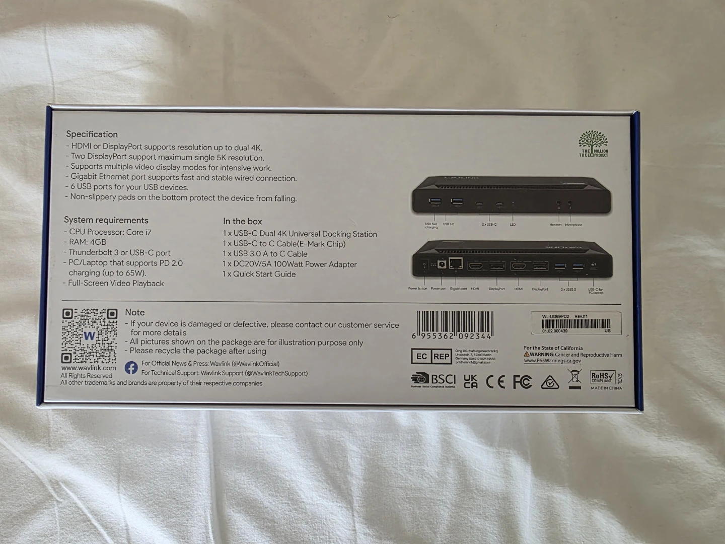 WAVLINK USB-C Dual 4K Universal Docking Station - photo 3