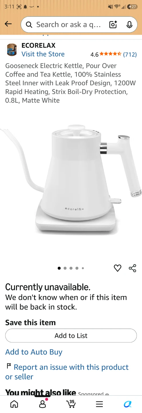 Gooseneck Electric Kettle - photo 4