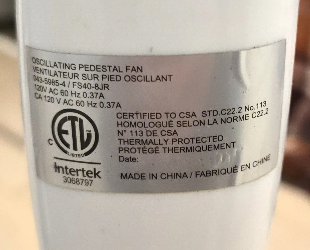 GARRISON Oscillating Pedestal Fan for Sale - photo 4