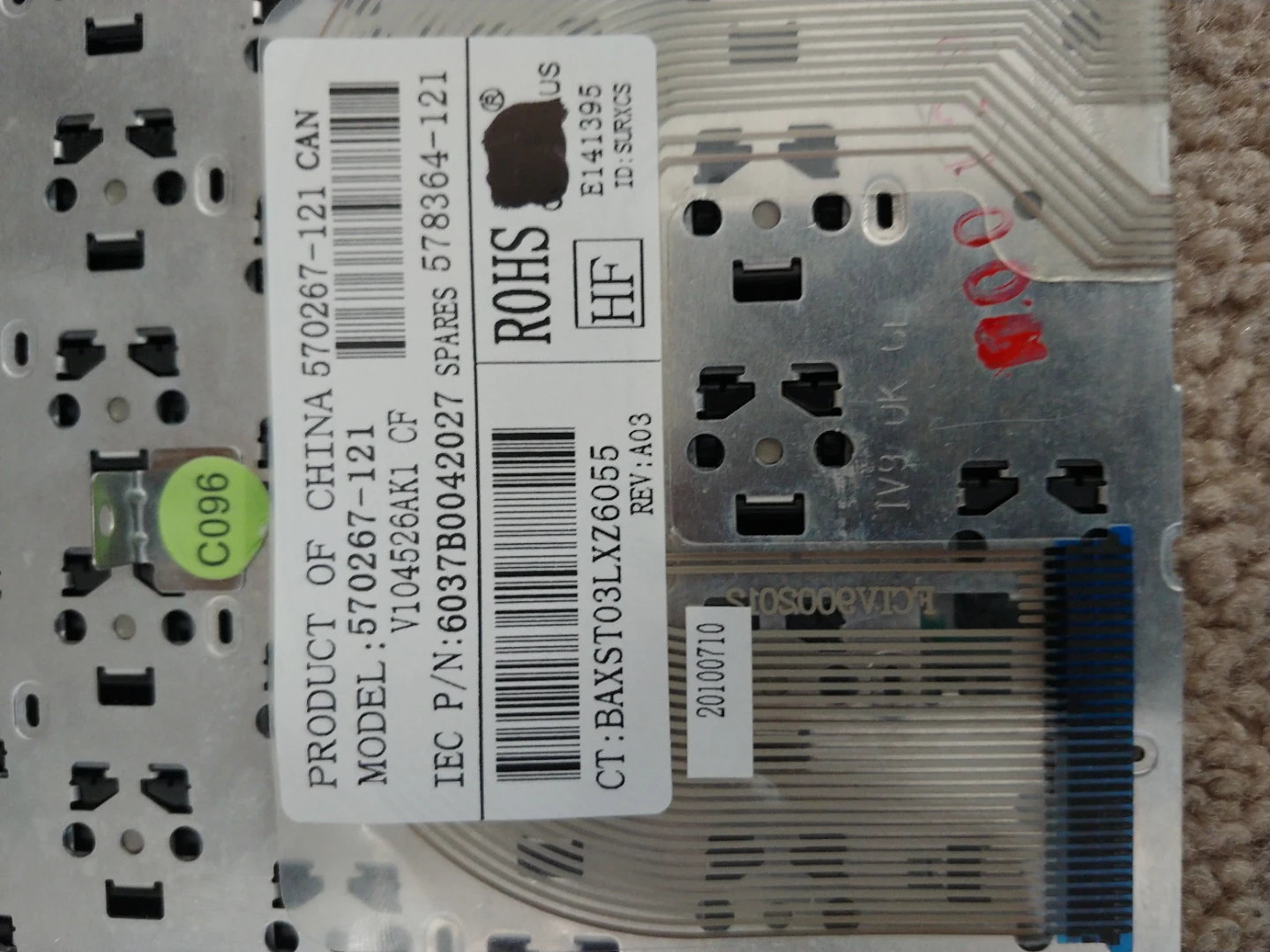 HP Mini 5103 keyboard replacement brand new - photo 3