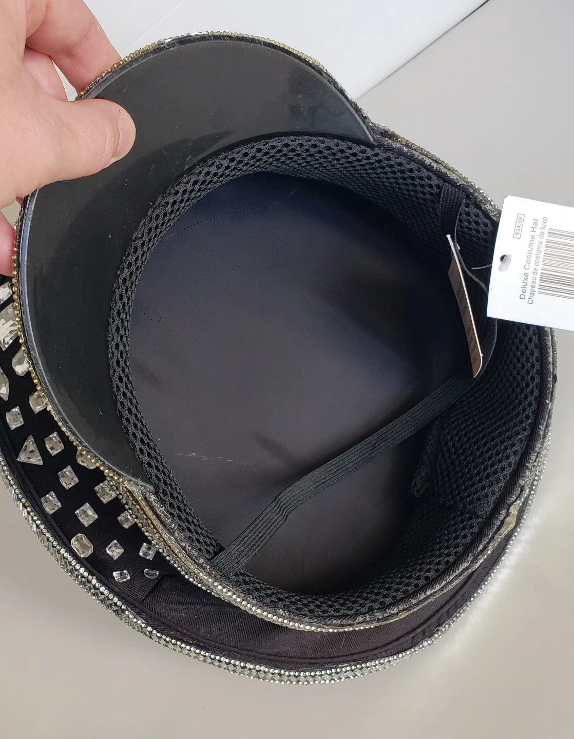 Deluxe Costume Hat - Gold Sequins & Rhinestones - photo 3