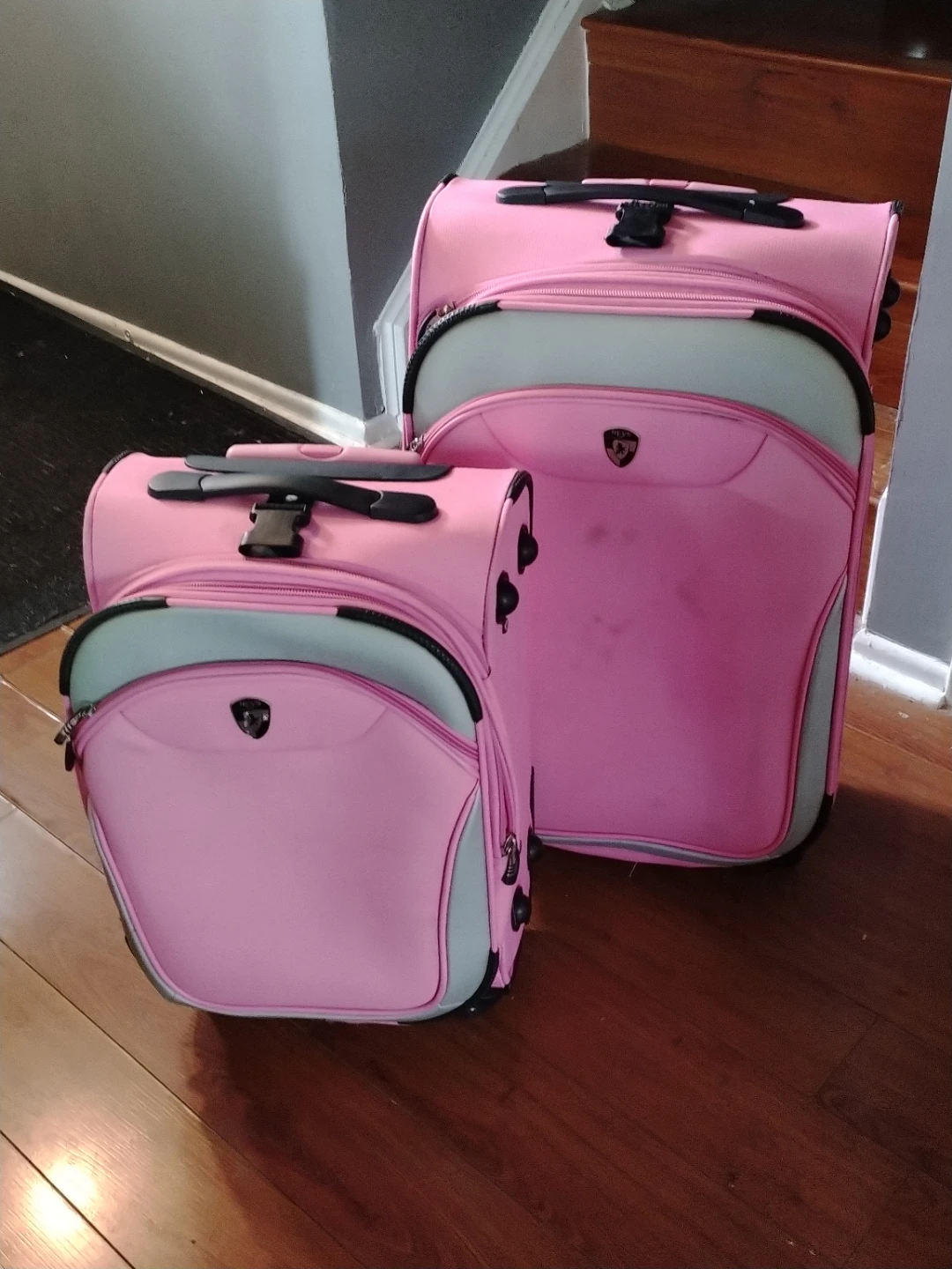 Pink Luggage Set