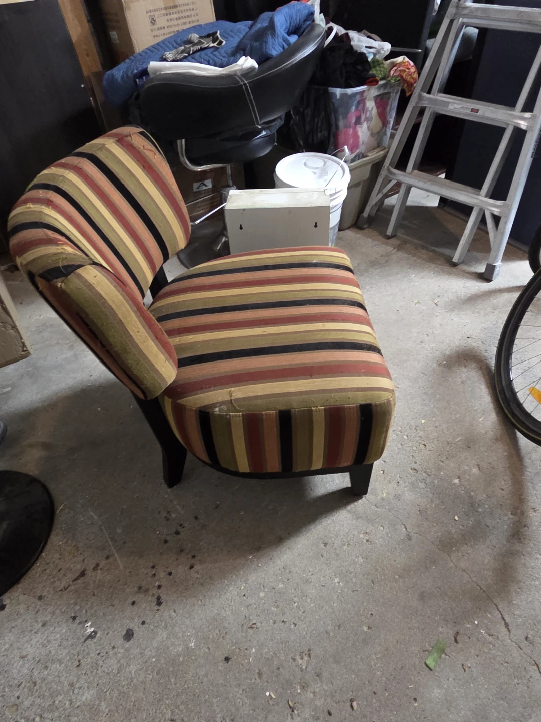 Striped Accent Chair - photo 3