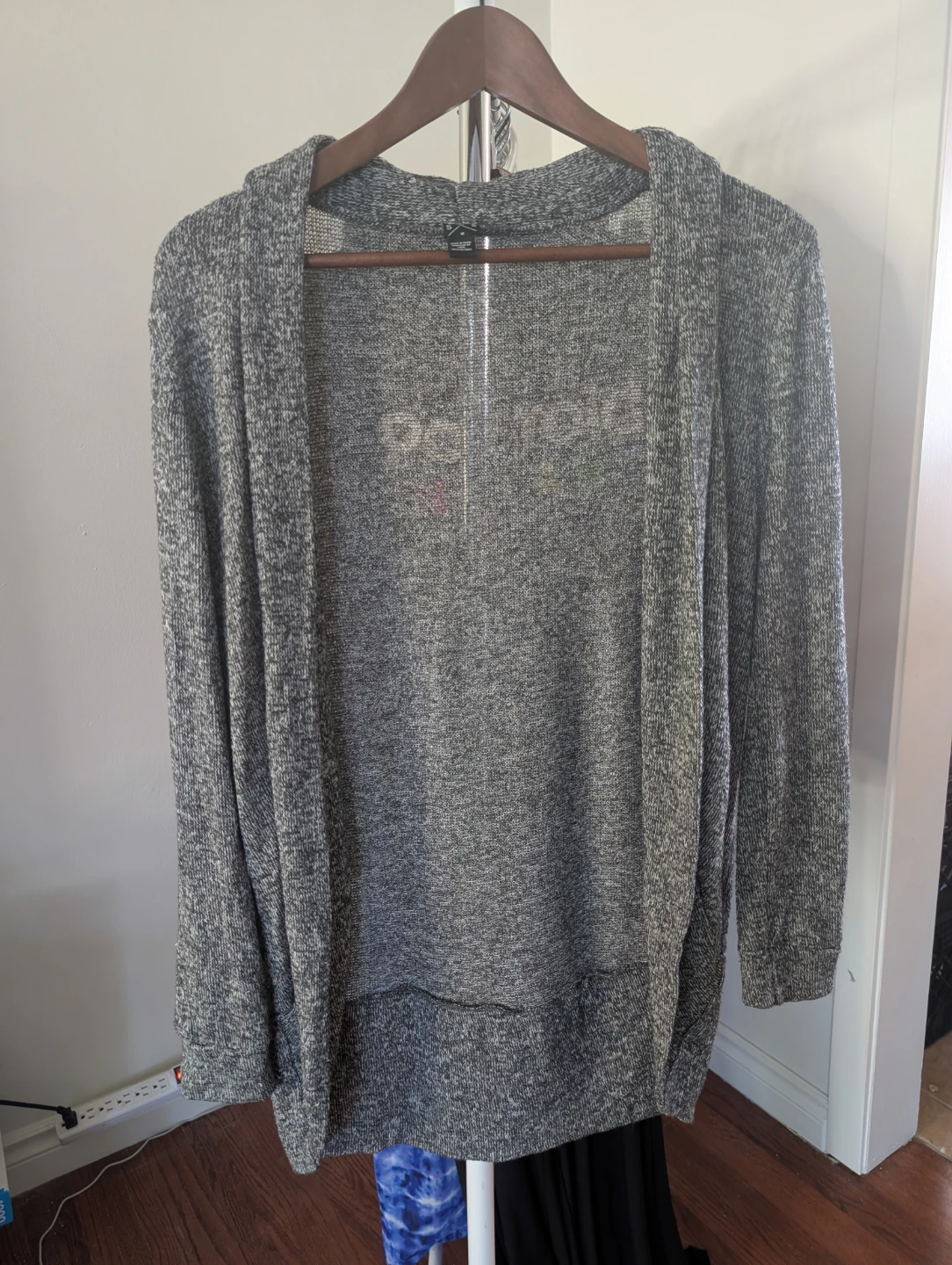 Women's Grey Cardigan Sweater