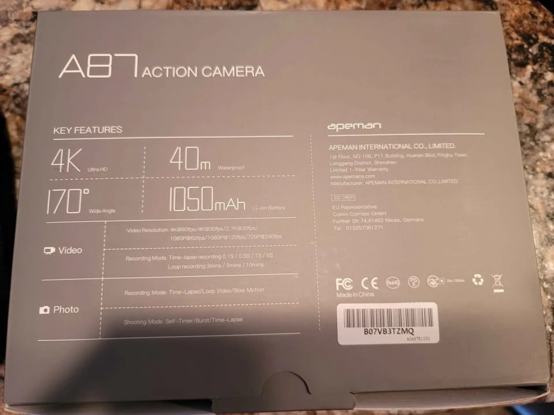 Brand new APEMAN A87 Action Camera 4K 60FPS - photo 2