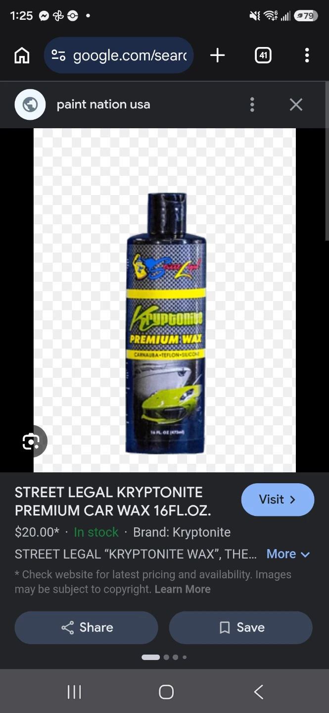 Case of 12 bottles of street legal car wax  new in case - photo 2