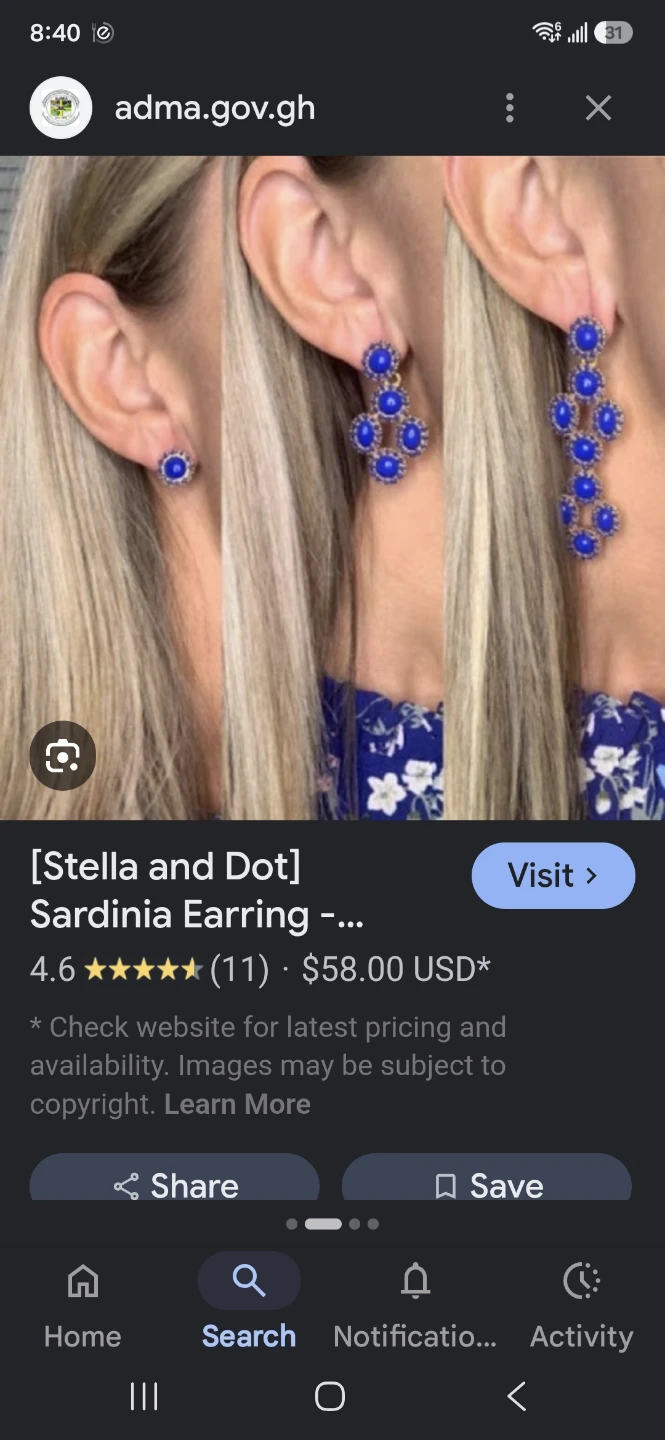 Stella & Dot Sardinia Earrings - photo 3