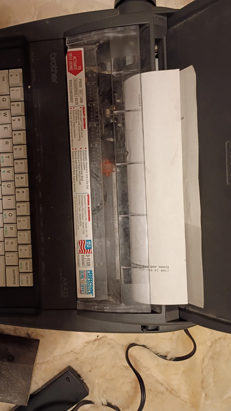 Brother AX-425 Electronic Typewriter - photo 2