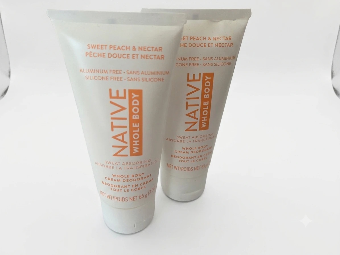 Native Whole Body Cream Deodorant - Sweet Peach & Nectar