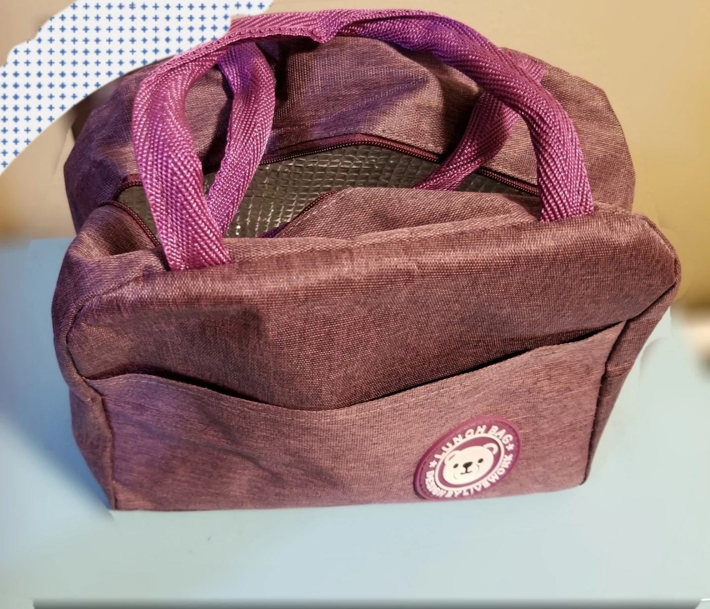 NEW Purple Insulated Lunch Bag⚽ - photo 2