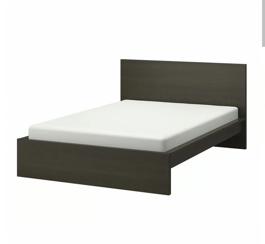 MOVING SALE- IKEA Malm Bed Frame Headboard and Side Rails