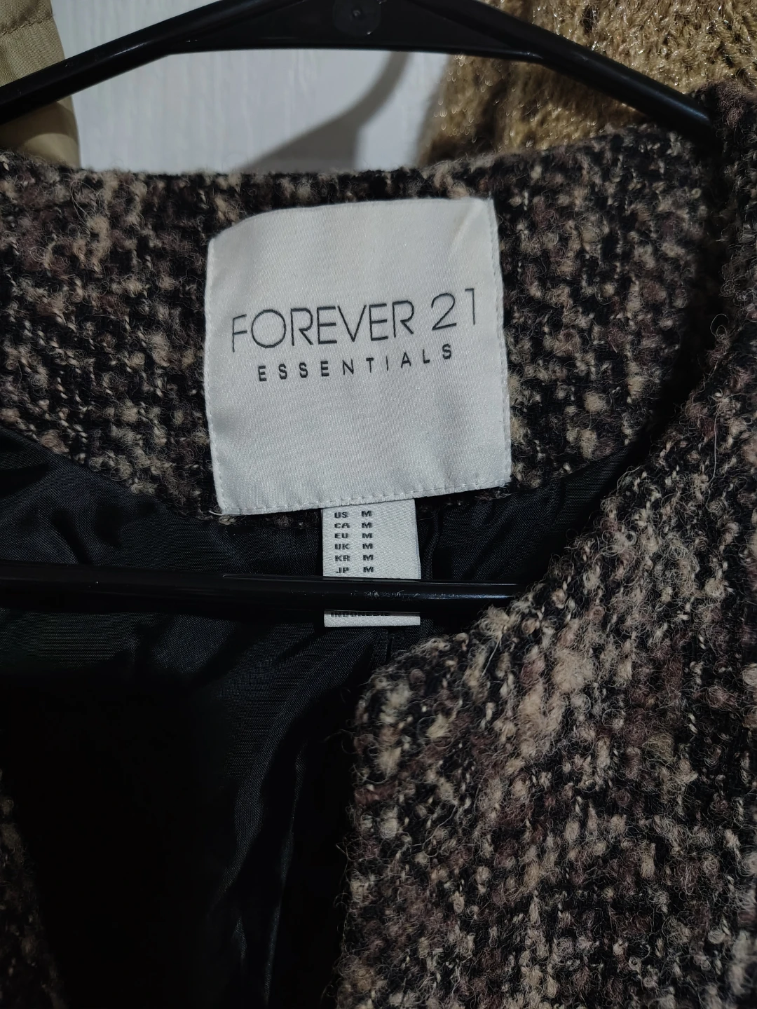 Forever 21 Essentials Tweed Cropped Blazer