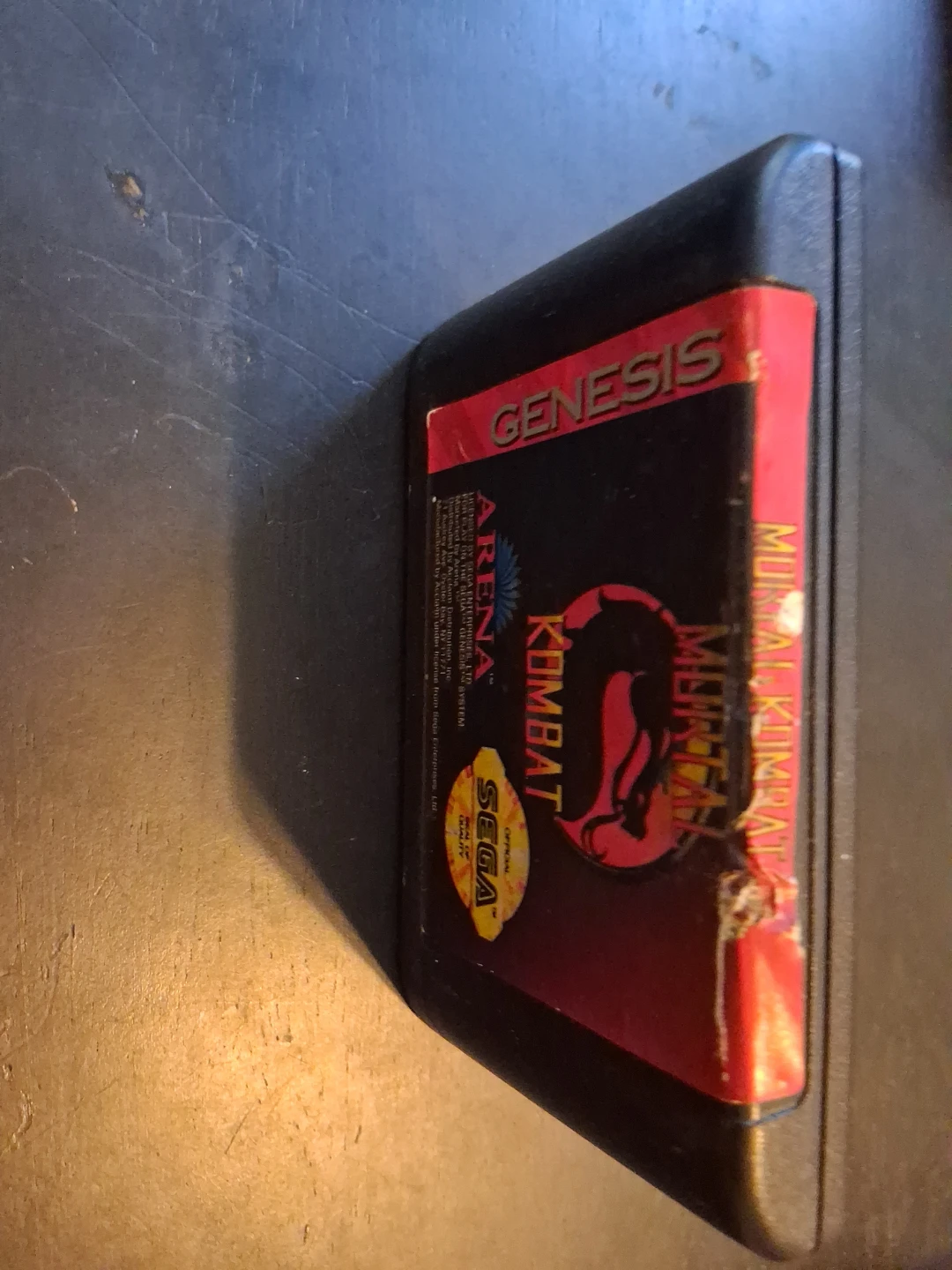 Mortal Kombat Sega Genesis Cartridge