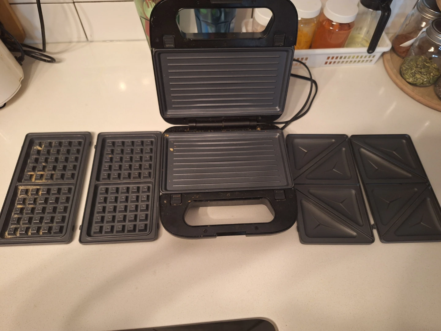 REEMIX 3-in-1 Sandwich and Waffle Maker