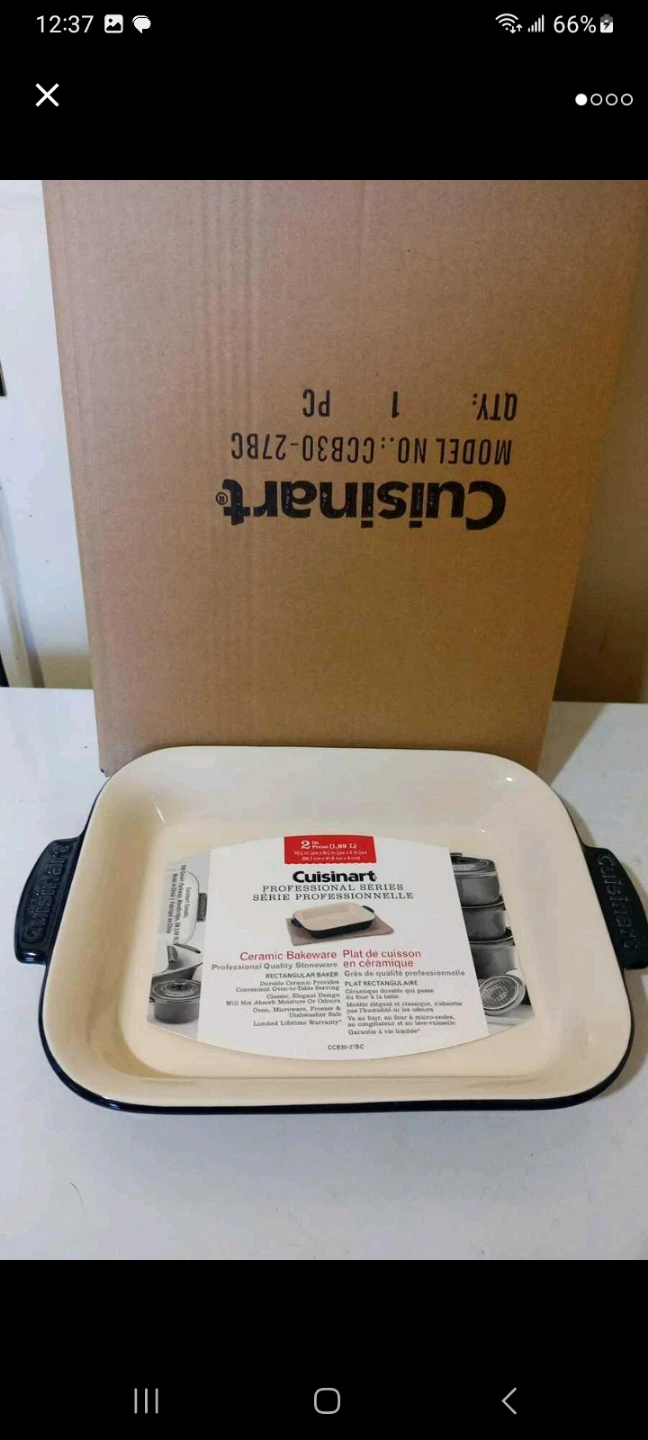 Cuisinart Professional Series Ceramic Bakeware Rectangular Baker