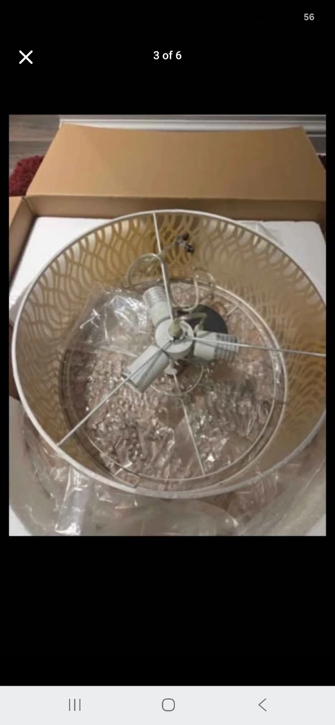 BOUCLAIR CHANDELIER  WHITE - photo 2