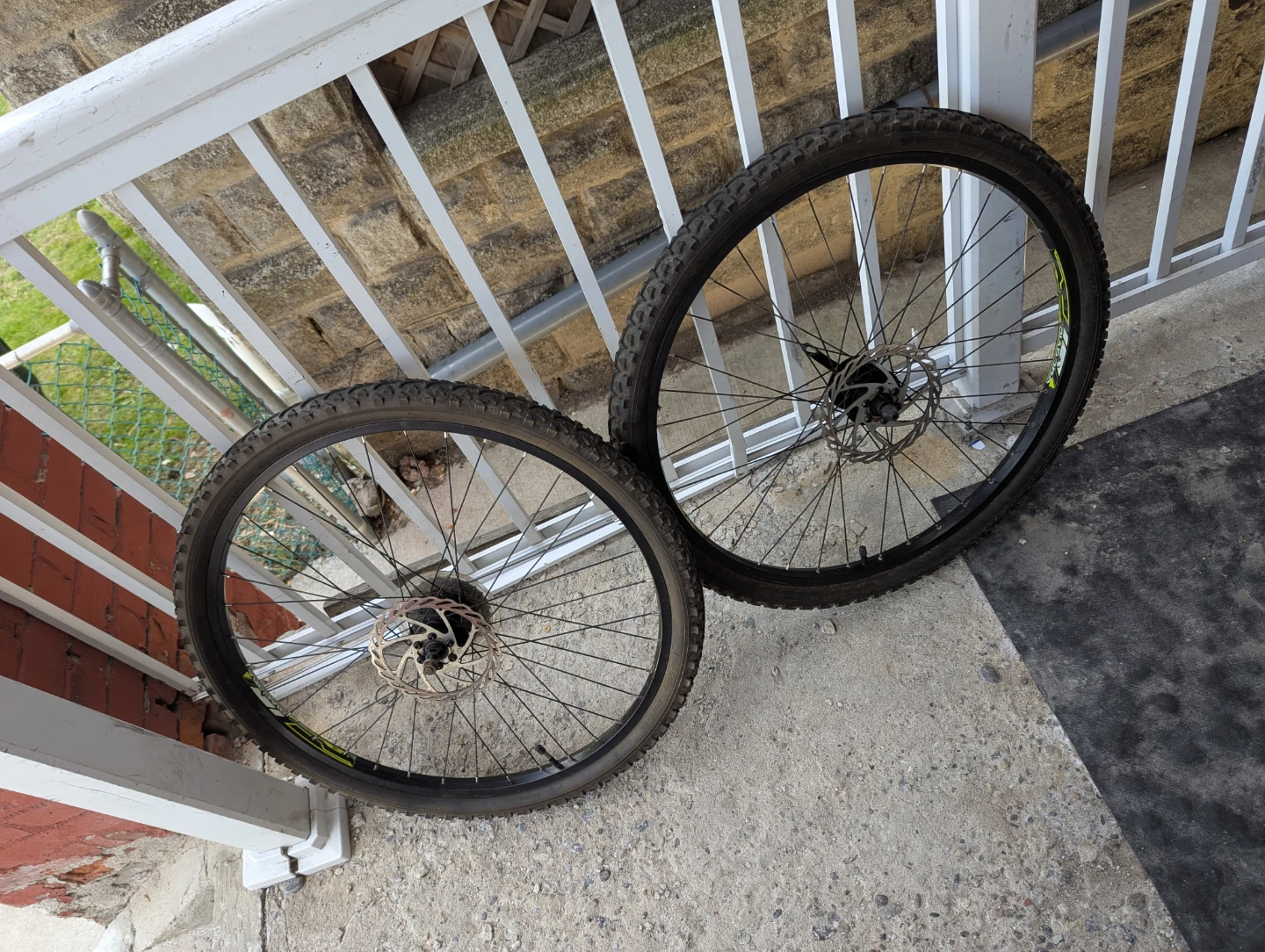 26" Mountain Bike Wheelset with Tires & Disc Rotors - photo 2