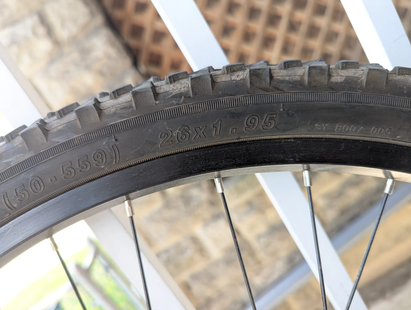 26" Mountain Bike Wheelset with Tires & Disc Rotors - photo 3