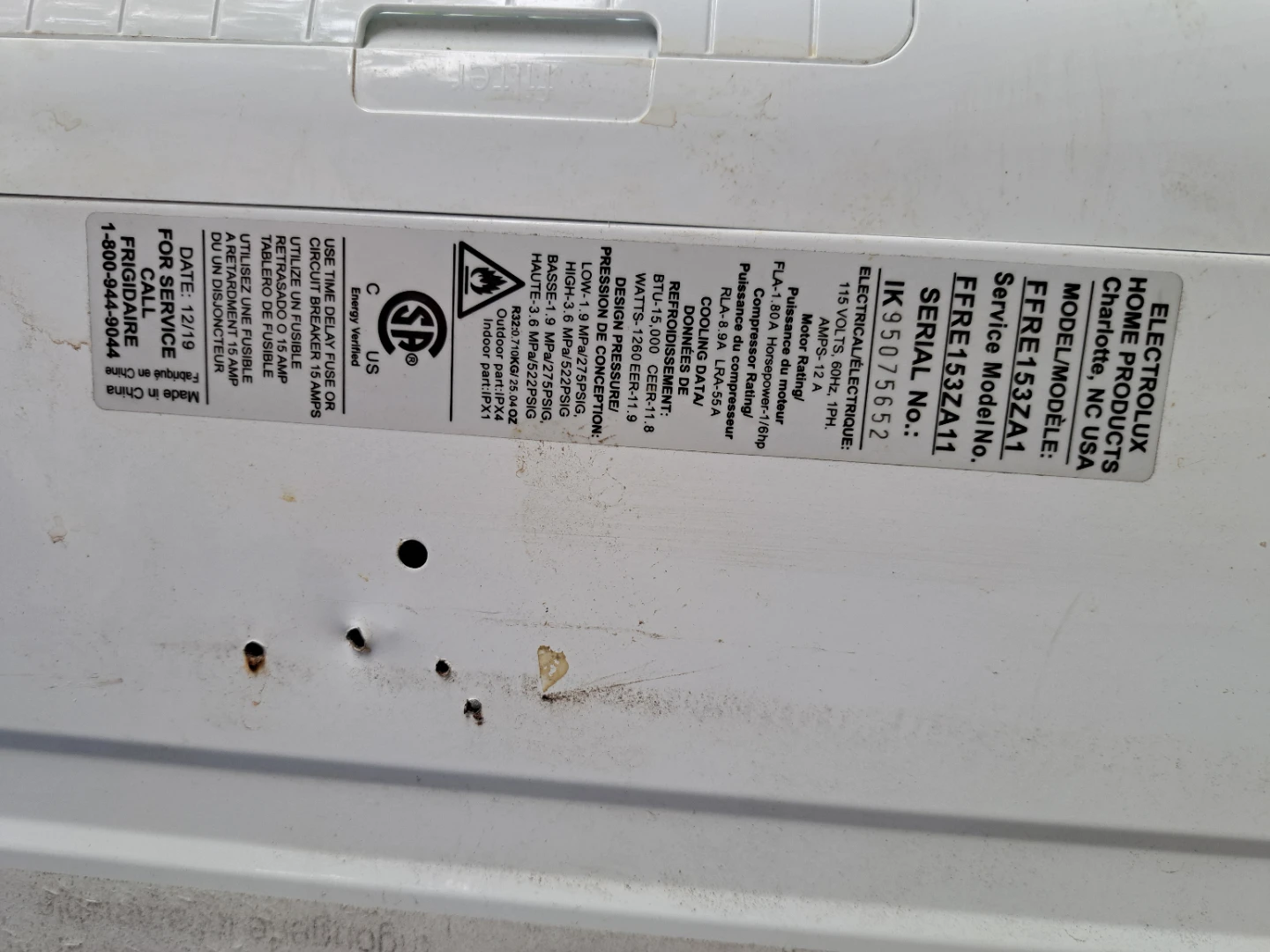 Frigidaire Window Air Conditioner - photo 4