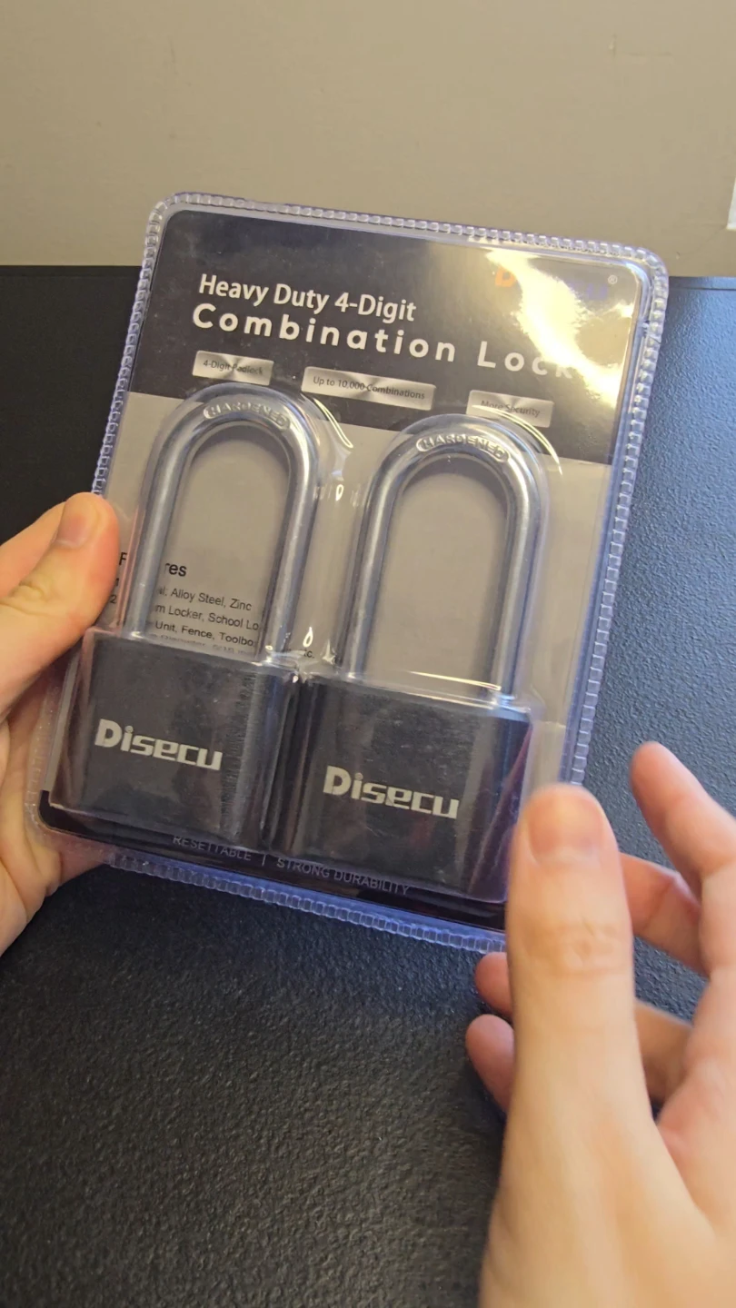 ⚽Disecu Heavy Duty 4-Digit Combination Locks (2 Pack)