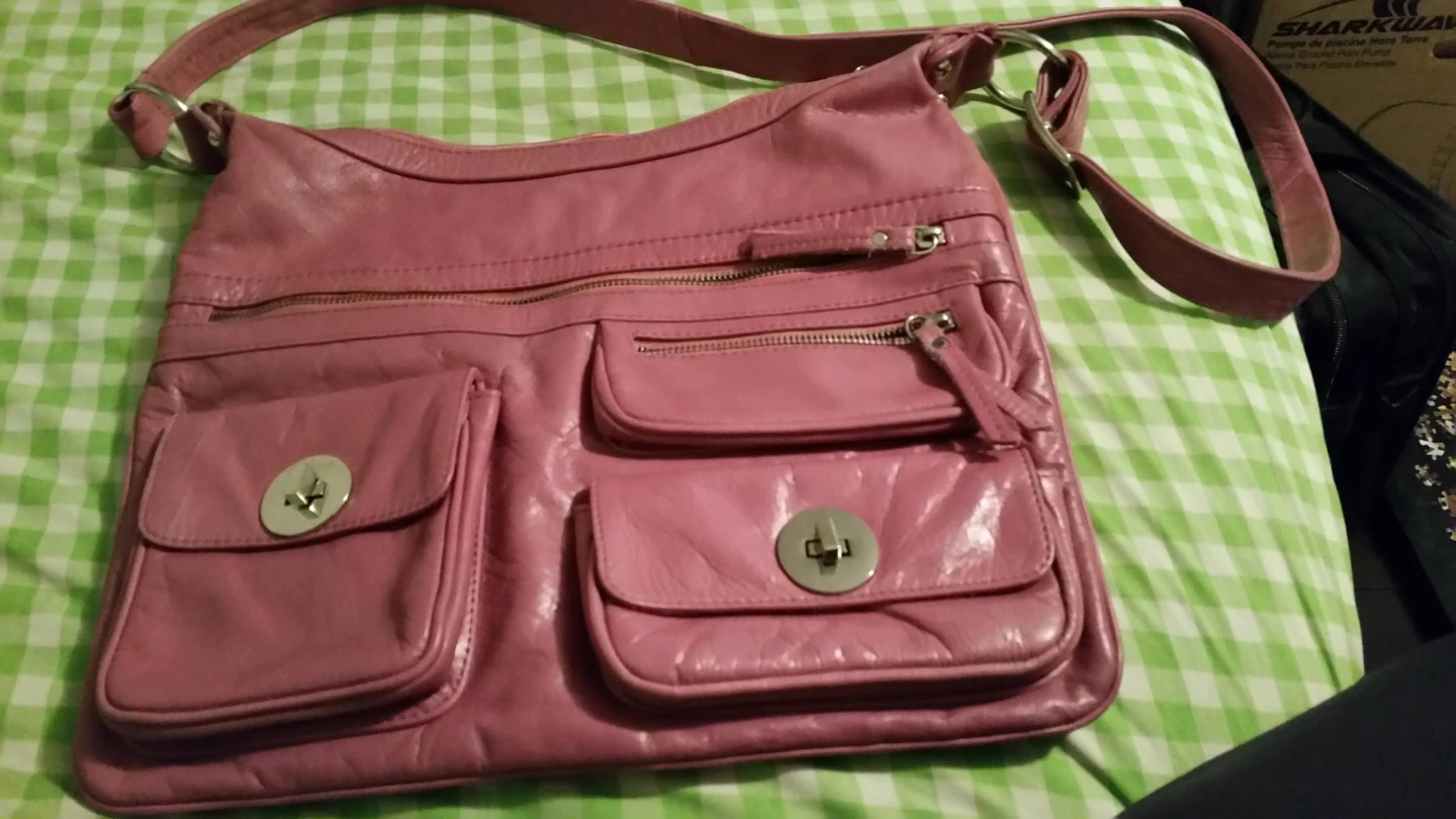 BIG PINK LEATHER PURSE ⚽️
