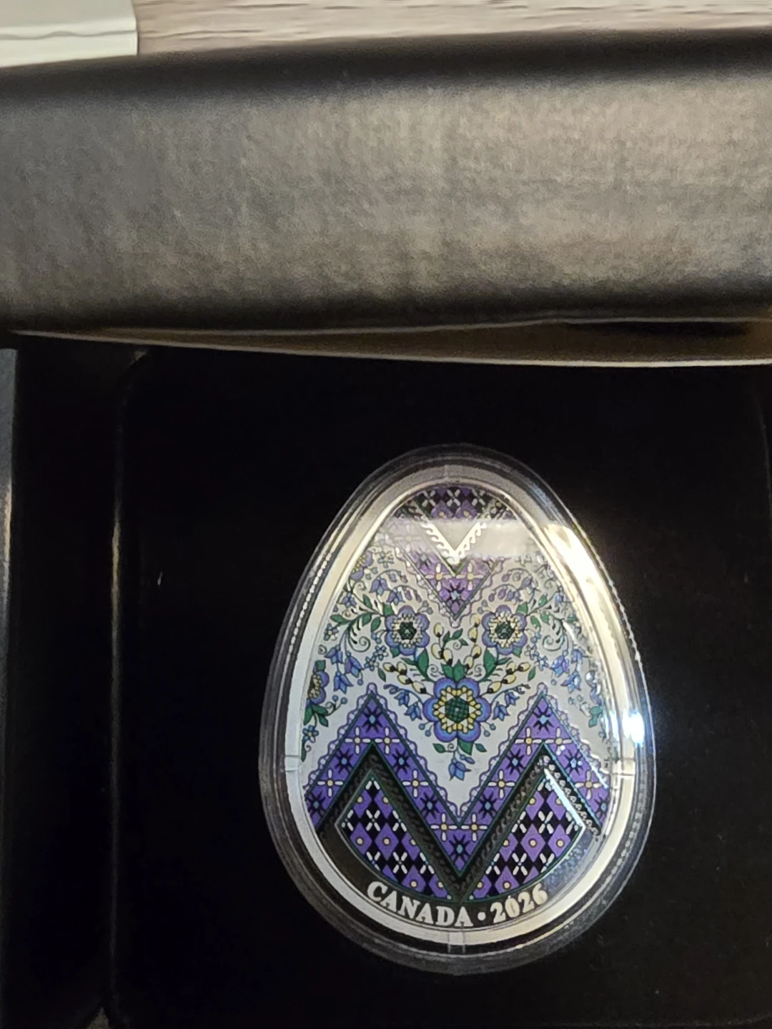 2026 Canadian $20 Fine Silver Pysanka Egg Coin - photo 2