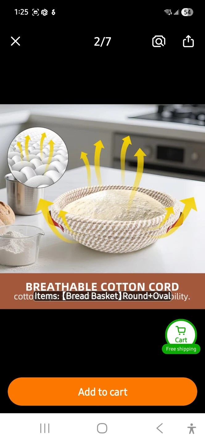 Set of 2 bread proofing baskets - photo 4