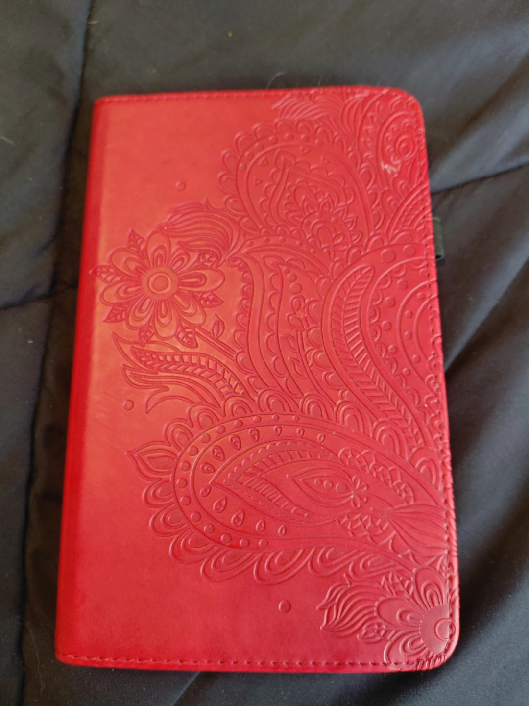 Lenovo TB-8705F Tablet with Red Folio Case