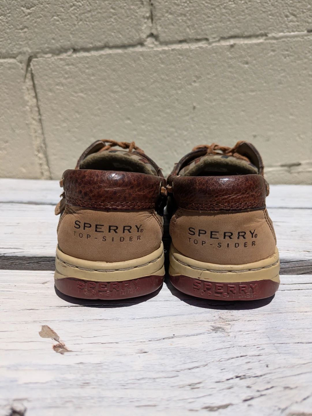 Sperry Top-Sider Men's Brown Leather Boat Shoes Size 9M - photo 4