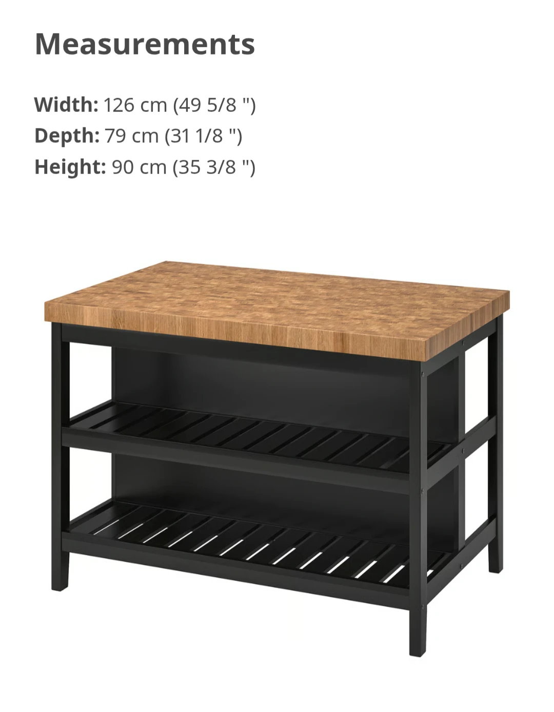 Ikea Vadholma Kitchen Island