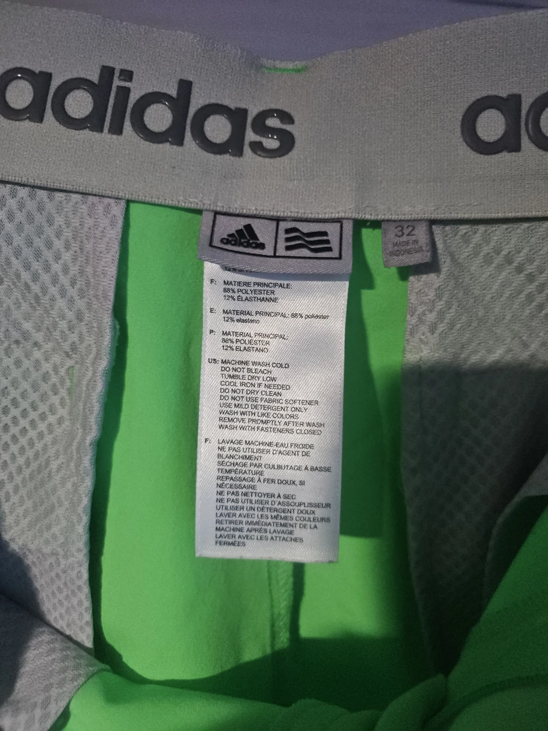 Adidas Golf Shorts - Bright Green - Size 32 - photo 4