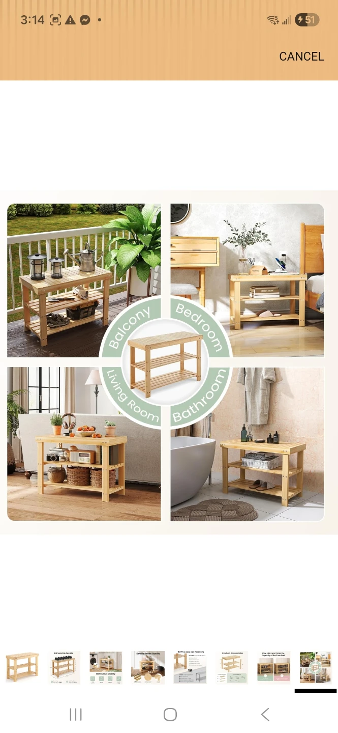 Bamboo Shoe Rack - Multi Purpose Bench