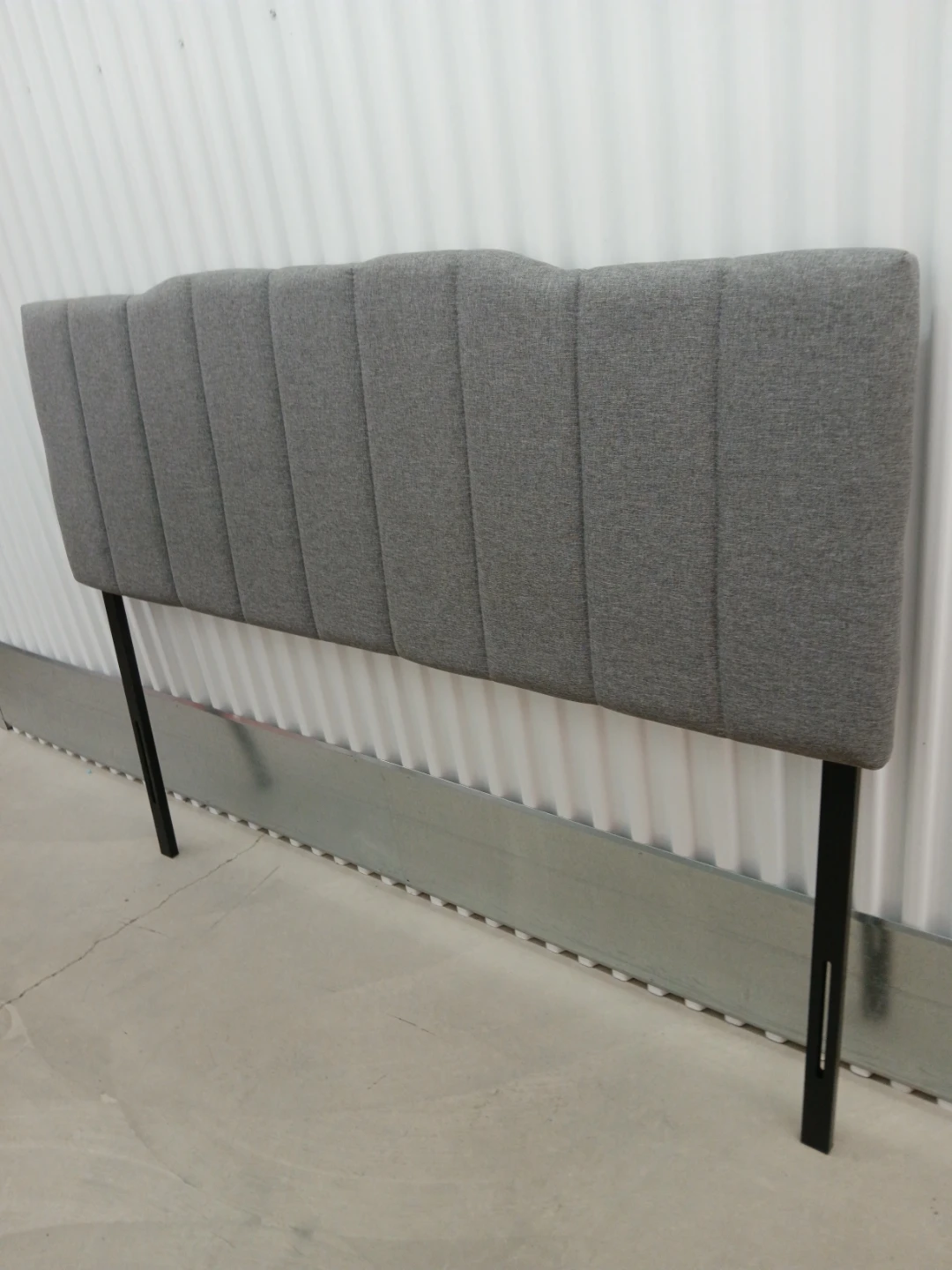 Gray Upholstered Headboard queen size
