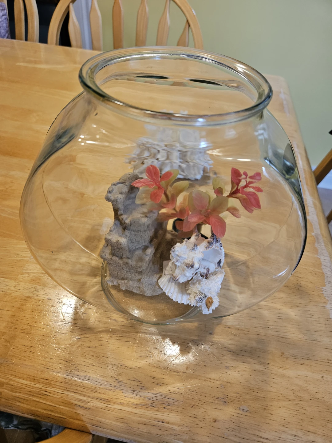 Glass Fish Bowl with Decorative Accents - photo 3