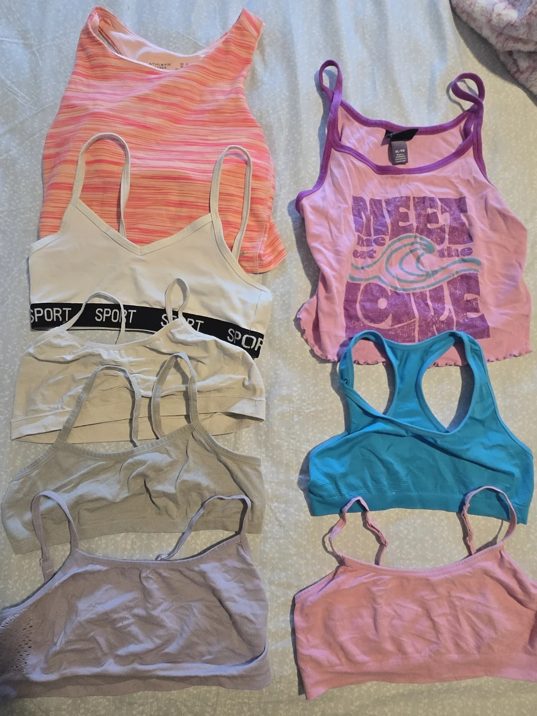 EUC/NEW GIRLS PRETEEN BRALETTE MIXED LOT (LARGE - XL)