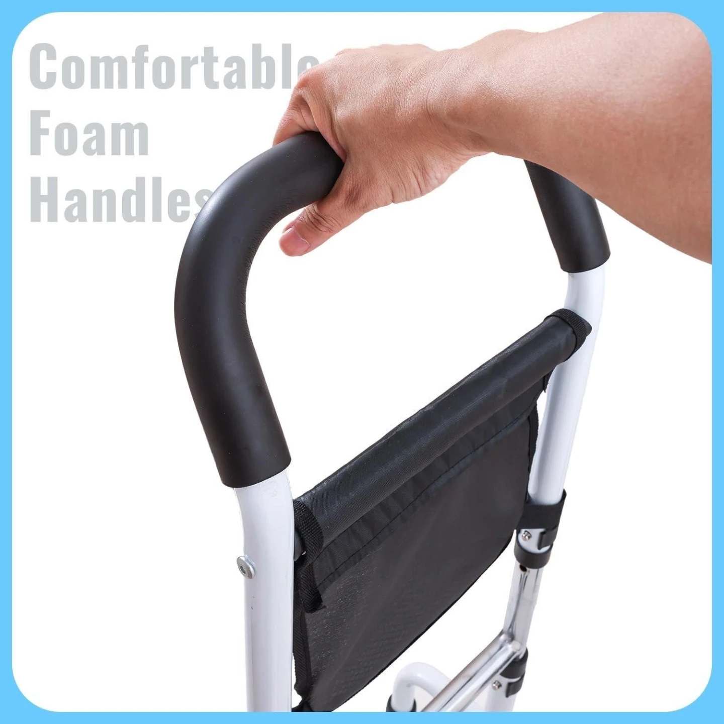 Adjustable Height Bedside Cane with Pouch - photo 4