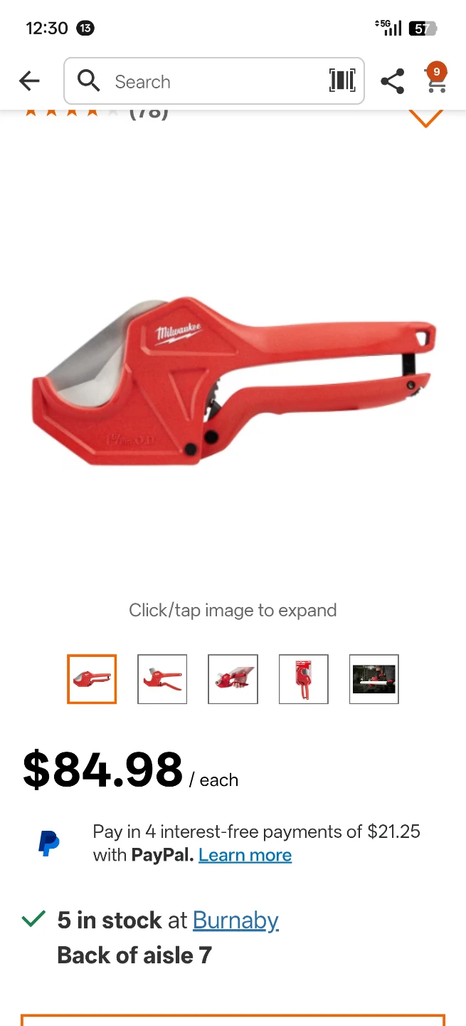 Milwaukee 1-5/8" Ratcheting Tubing Cutter - photo 3