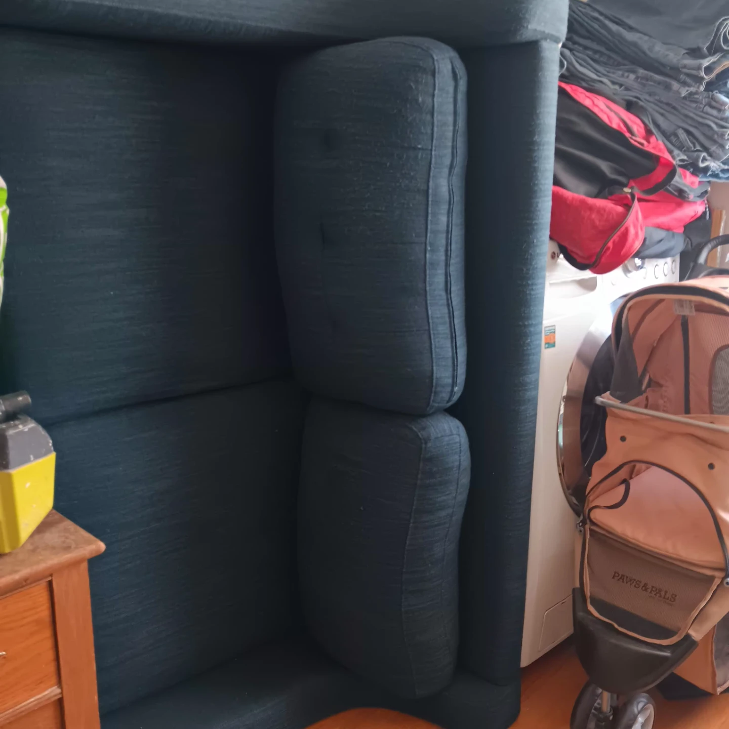 Dark Blue Upholstered Chair - photo 2