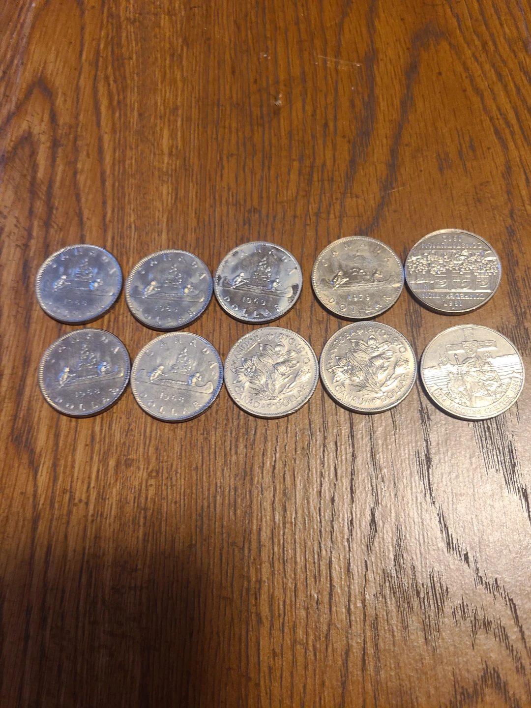 Collection of Canadian Dollar Coins 1968-1984