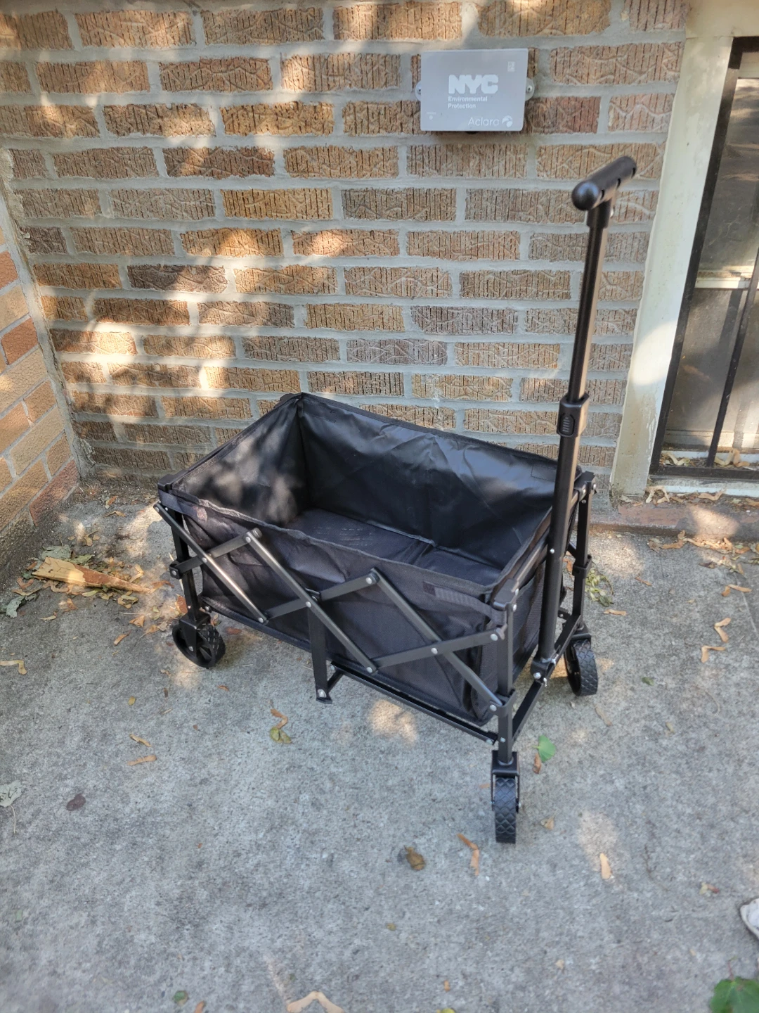 Small Black Folding Wagon. New