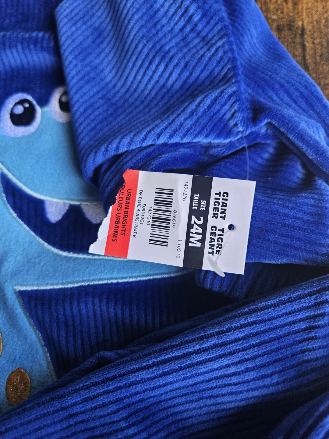 Monkey Brand Blue Dinosaur Pajamas - Size 24 Months - photo 2