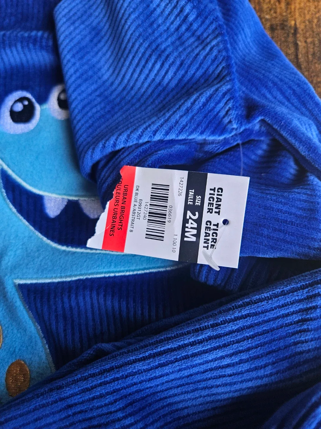 Monkey Brand Blue Dinosaur Pajamas - Size 24 Months - photo 2