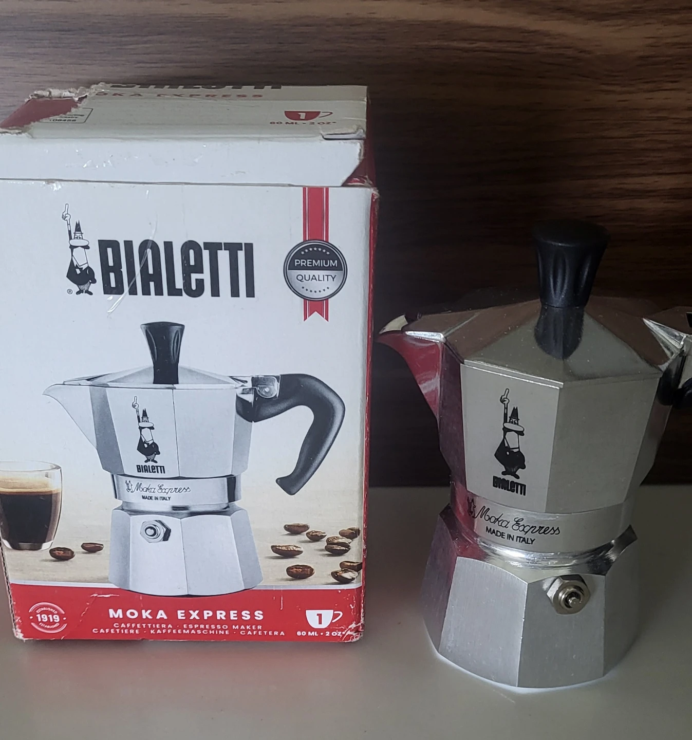 Bialetti Moka Express 1-Cup Stovetop Espresso Maker - Silver - photo 3