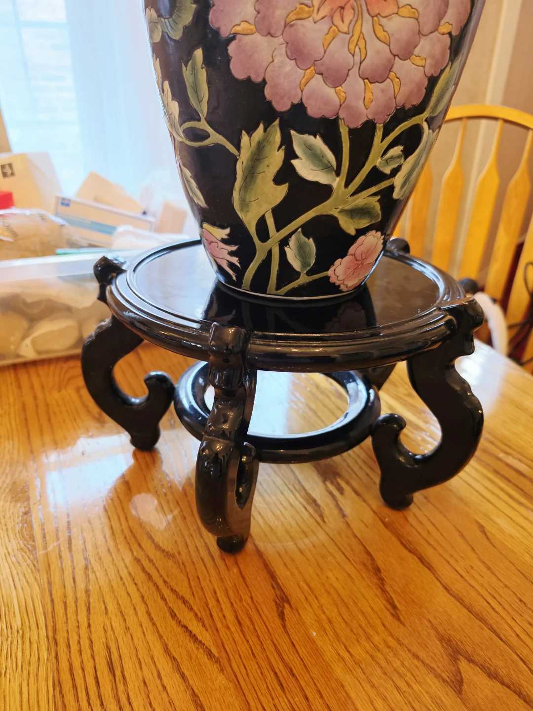 Asian porcelain flower pot - photo 4